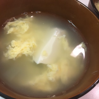 胃弱メシ　きぬ豆腐とかき玉の簡単すまし汁